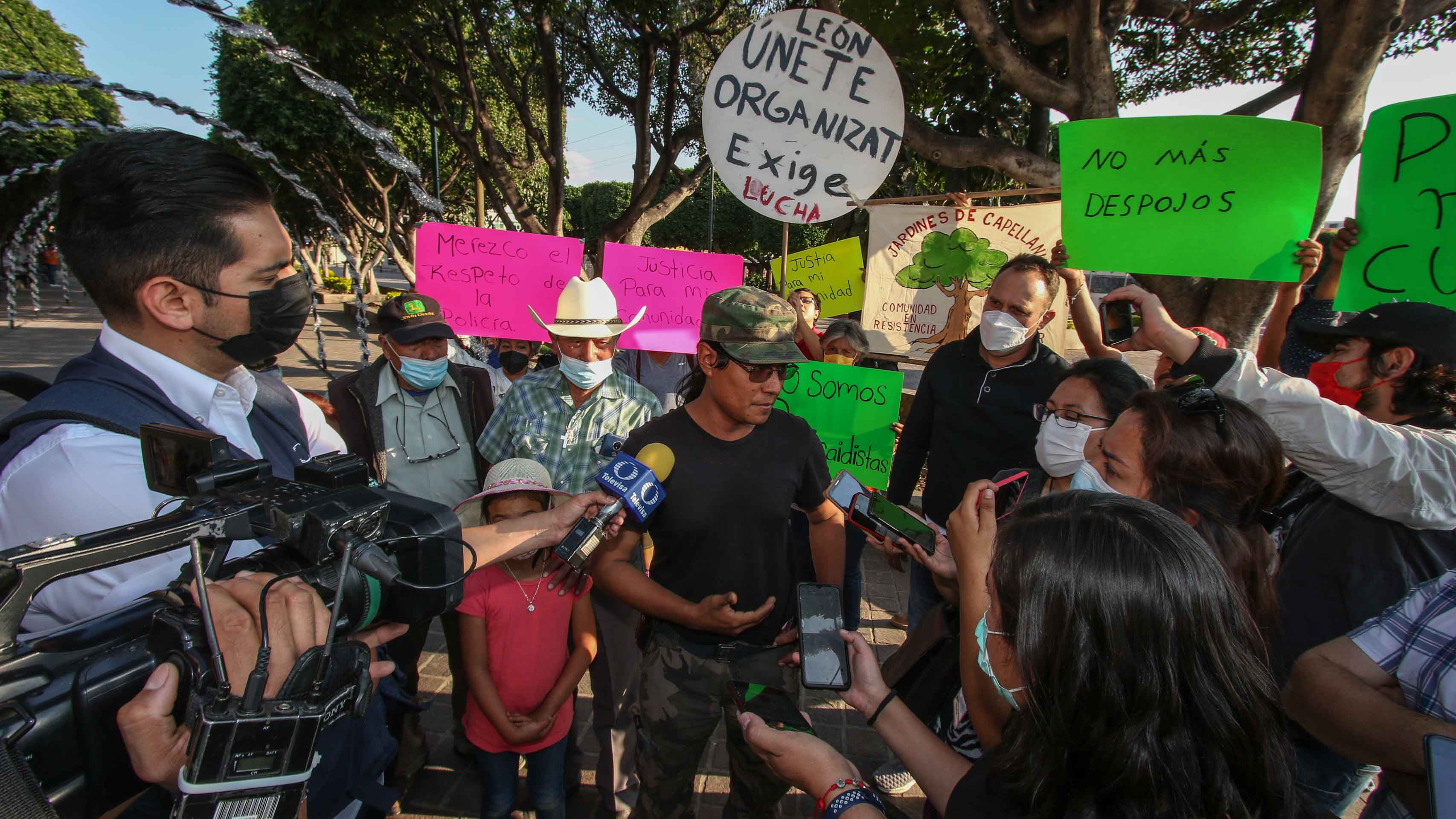 Roboán Rodríguez, en el arranque de la marcha de este martes.