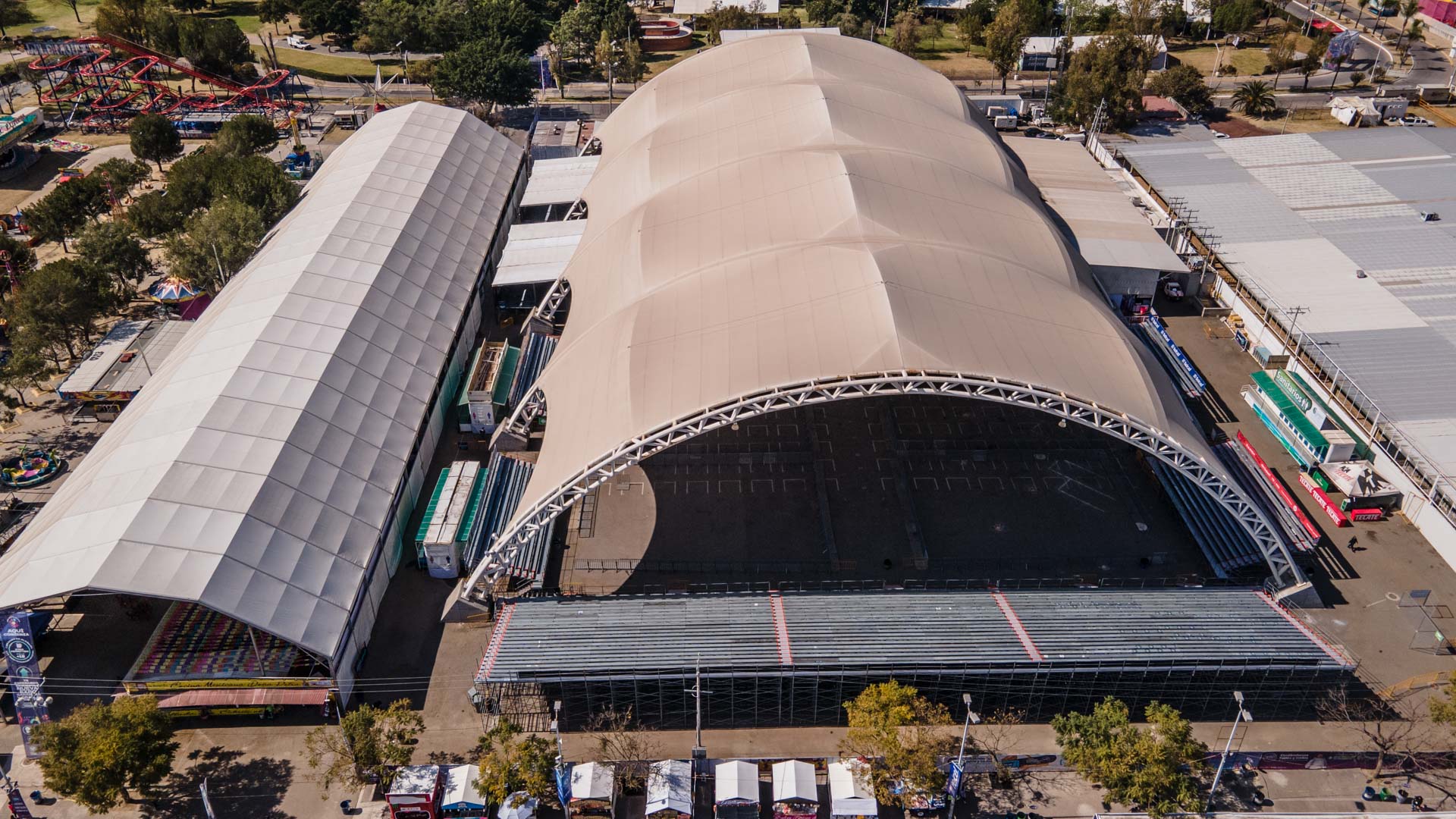 Vista aérea de la Velaria. Foto: Juan José Plascencia