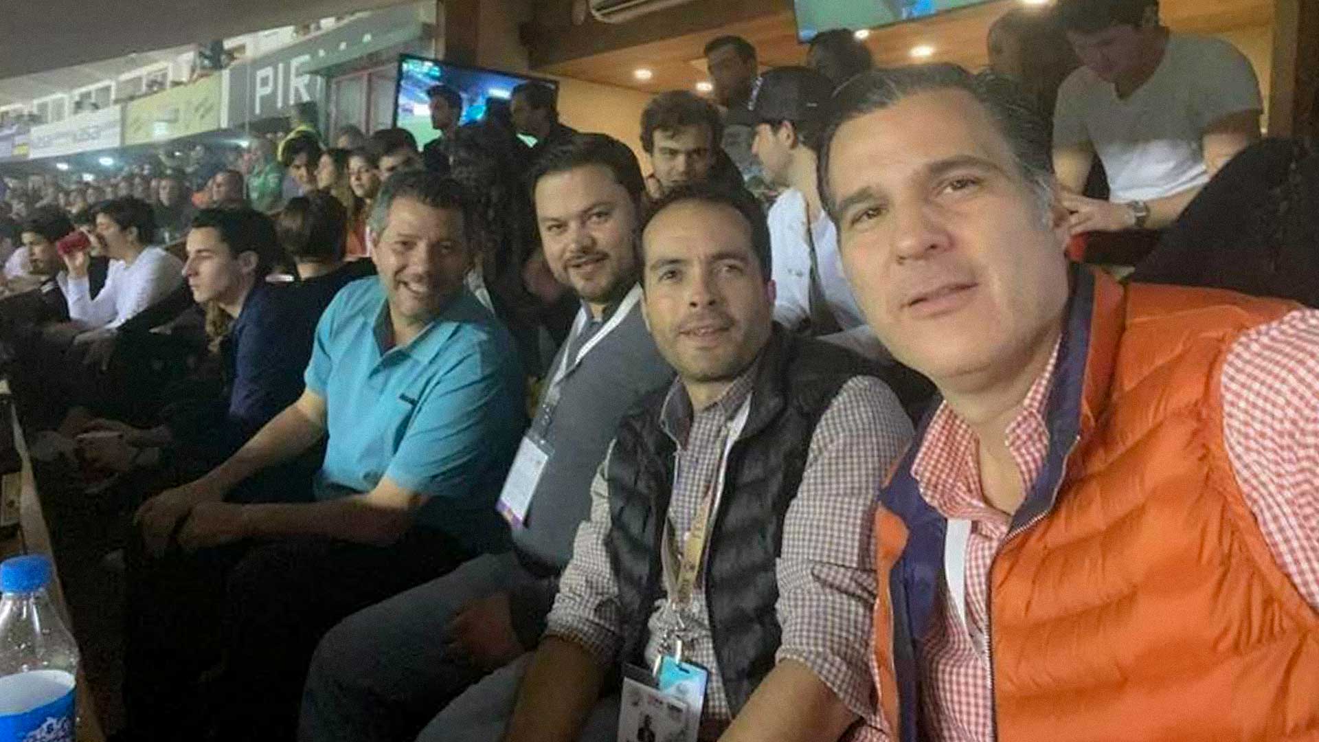 Juan Carlos Muñoz, Christian Cruz Villegas, Héctor Rodríguez Velázquez y Jorge Torres Gómez, cabezas del Patronato de la Feria de León. Foto: especial.