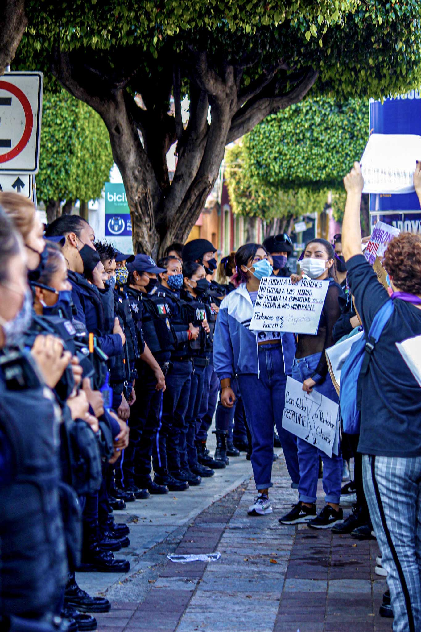 El inexistente protocolo de contención. Foto: Brenda Orozco.