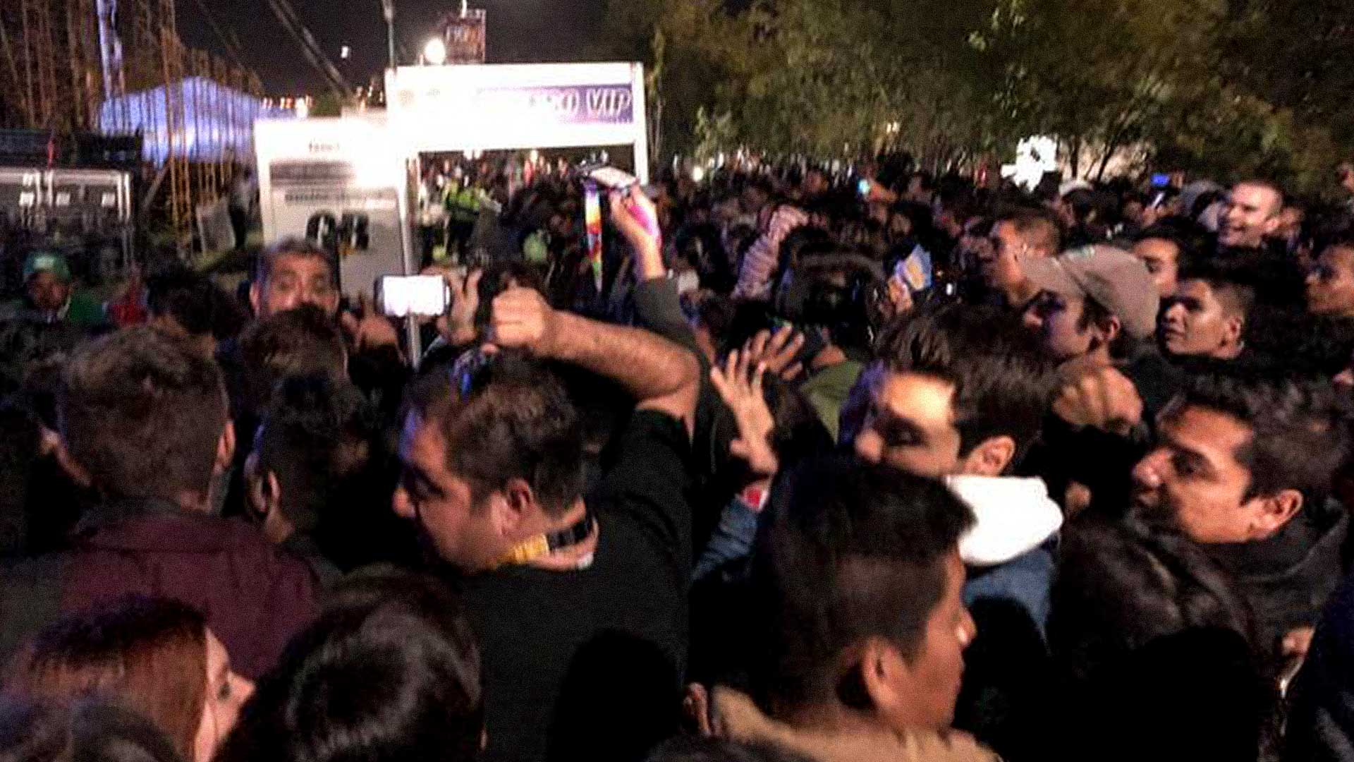 Tumulto durante la presentación de DJ Martin Garix en el Festival del Globo 2019. Foto: especial