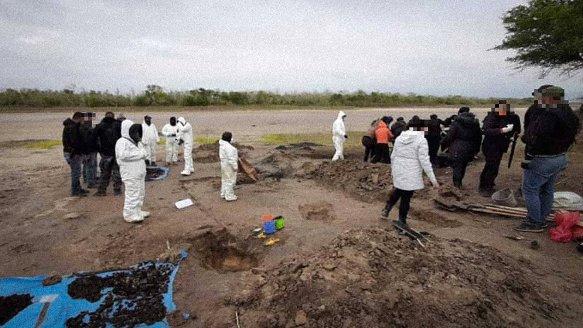 La gran parte del terreno no ha sido intervenido por el gobierno de México, aseguró la buscadora María.