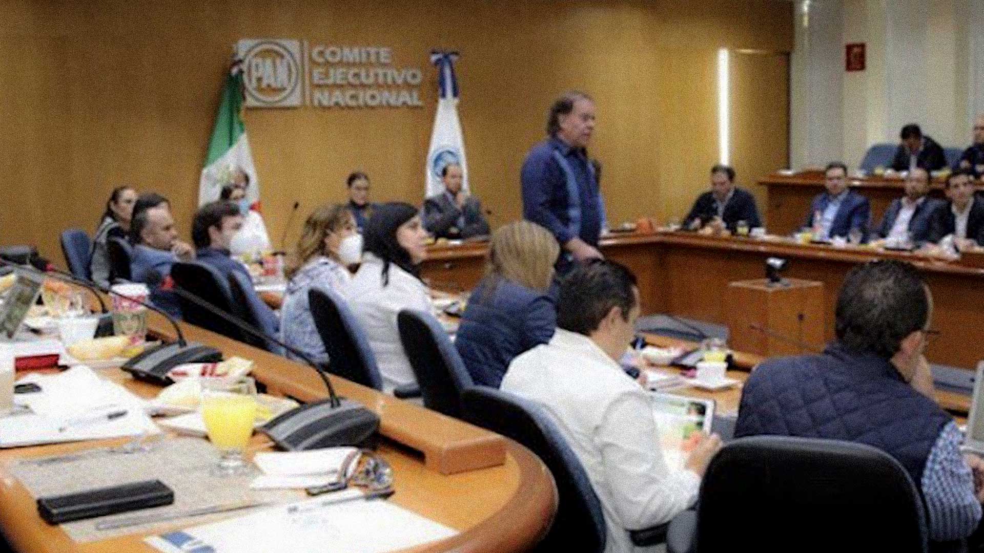 Foto: Ramón Muñoz en la reunión del CEN del pasado 7 de noviembre.