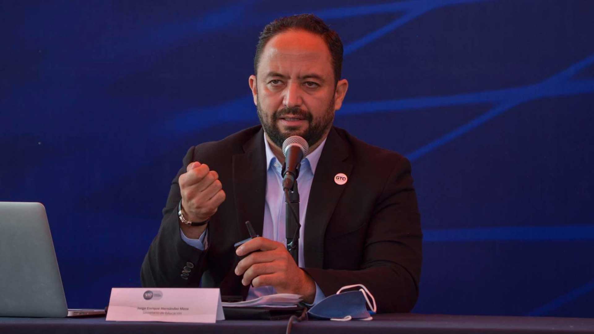 Jorge Enrique Hernández Meza, secretario de educación de Guanajuato.