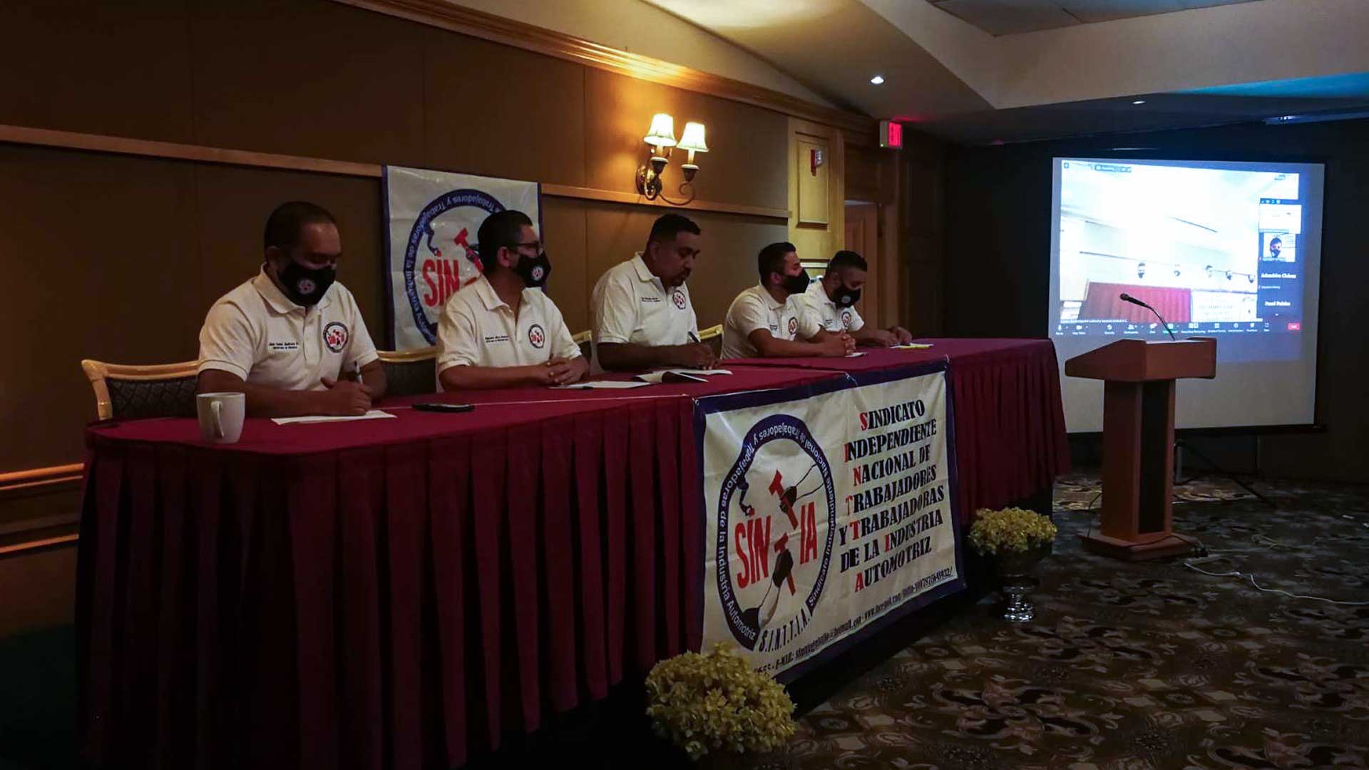 Foto: Yajaira Gasca Integrantes del SINTTIA