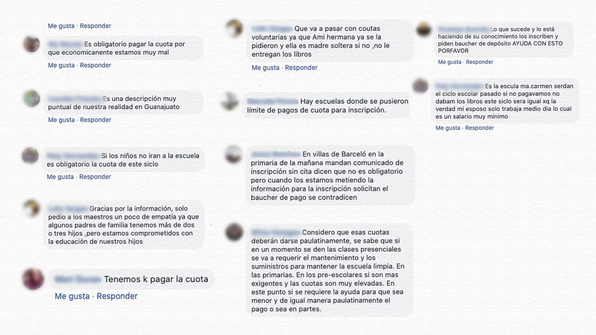 En la imagen, testimonios recogidos de un foro en Facebook. El delegado en León asegura que no se debe generalizar.