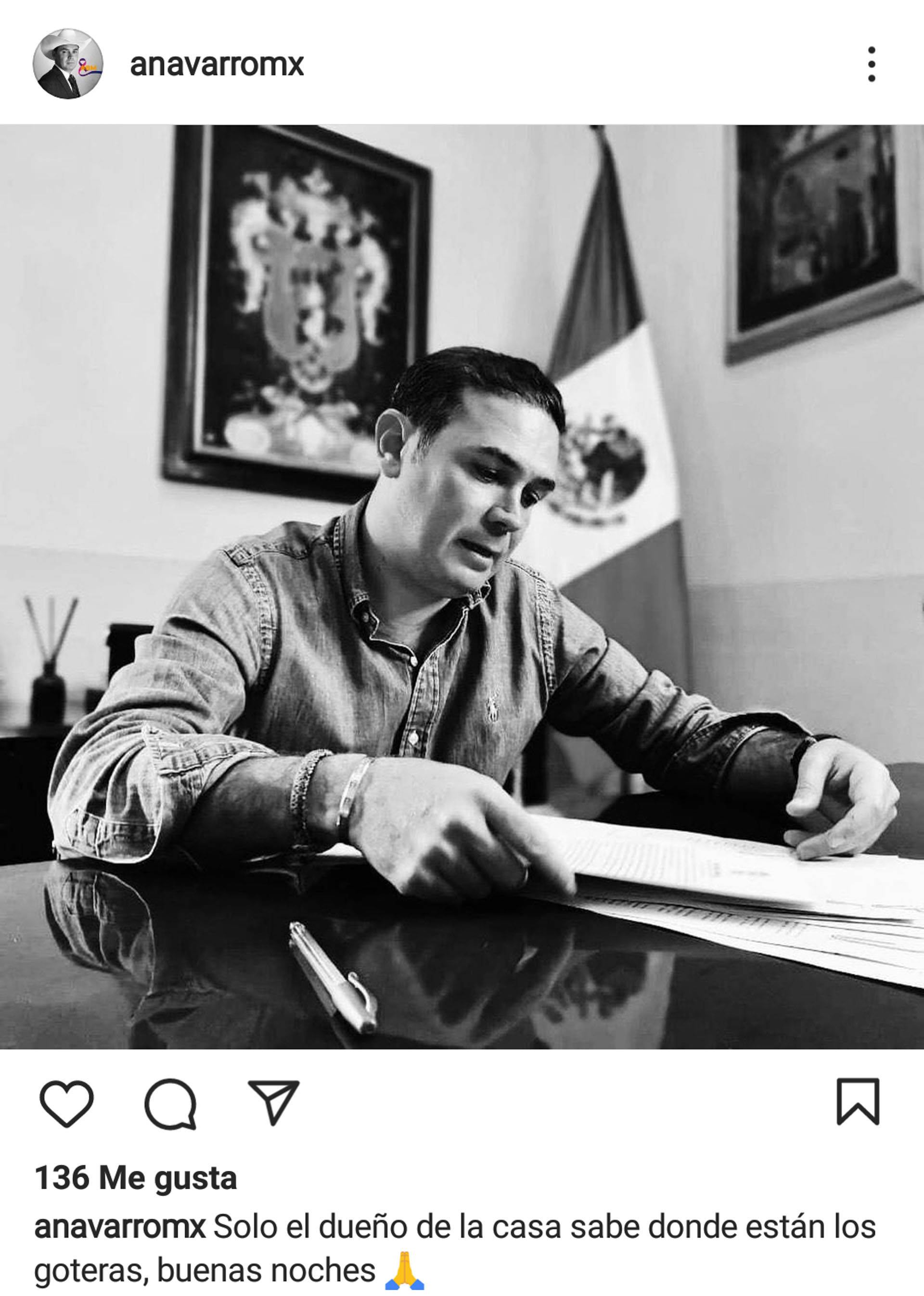 Alejandro Navarro, presidente municipal Foto: redes sociales