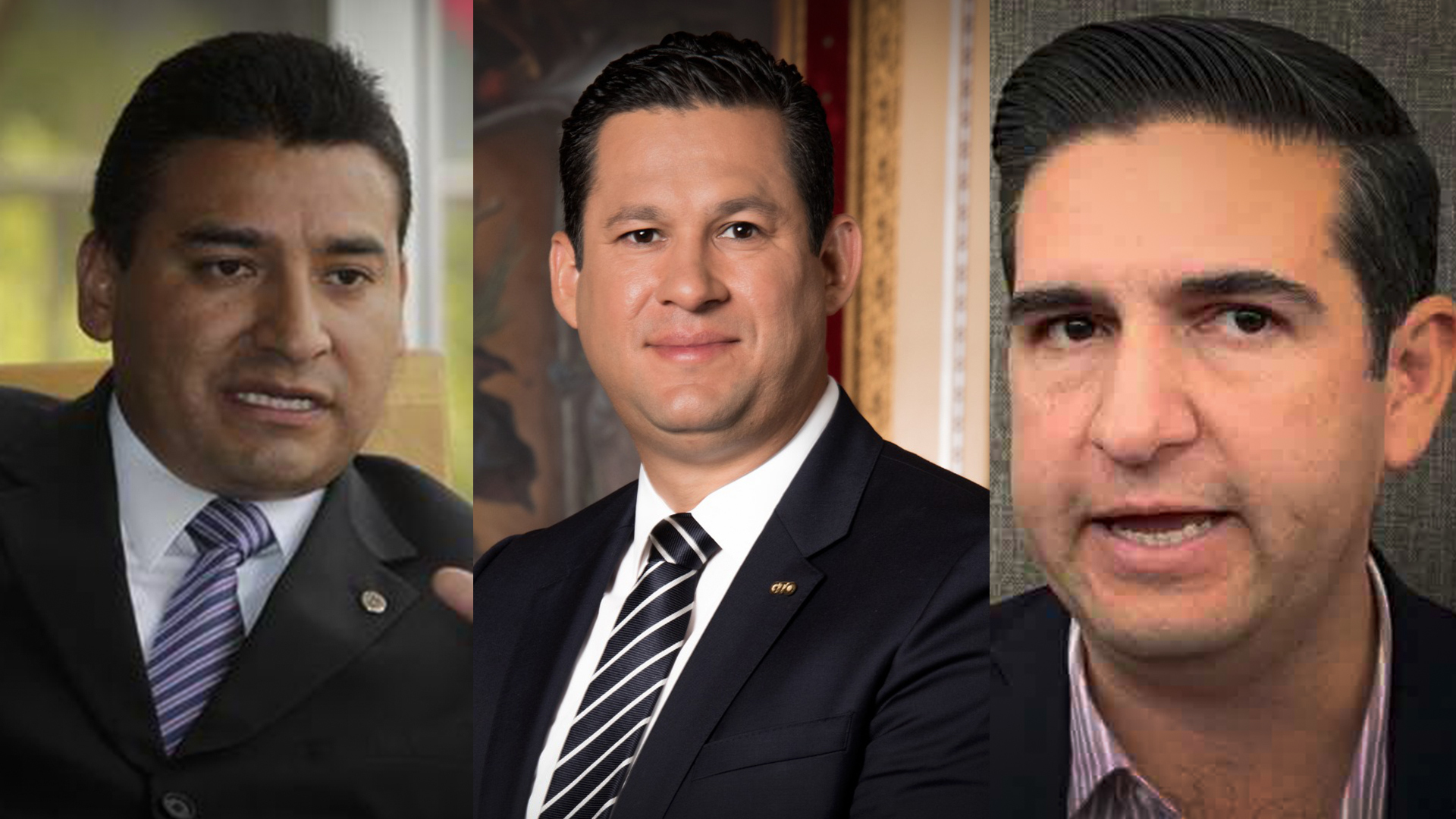 Carlos Zamarripa, Diego Sinhue Rodríguez y Alfonso Borja