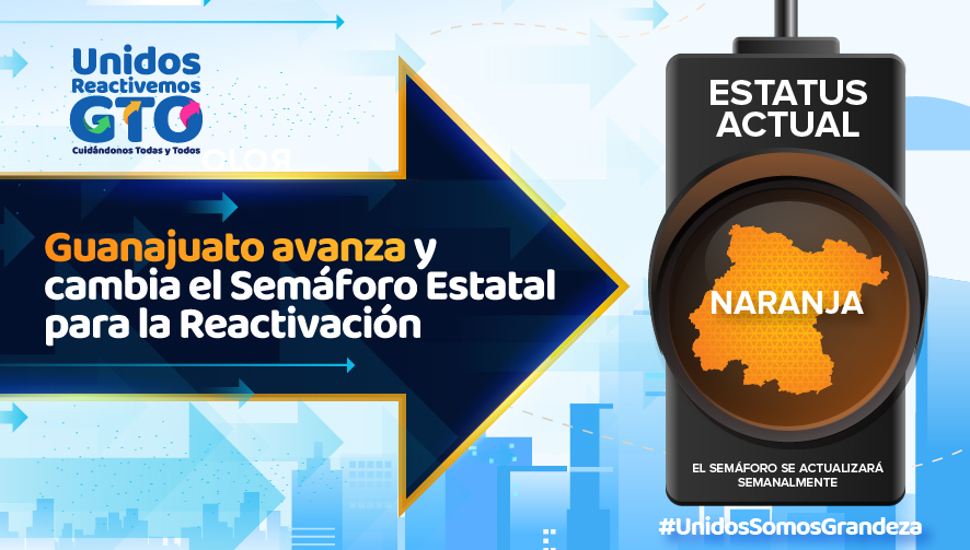 El semáforo epidemiológico estatal permanecerá esta semana en color naranja